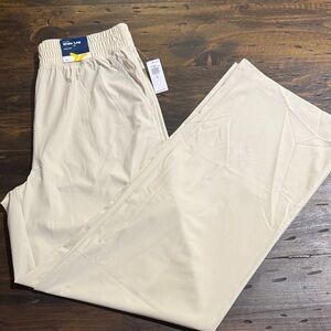 Old Navy Sleek-Tech Cream Jogger Bottoms-Medium TALL